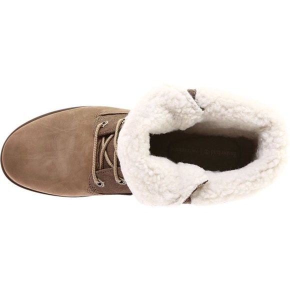 Timberland Women's Teddy Fleece Fold Down Boots - Picture 7 of 8